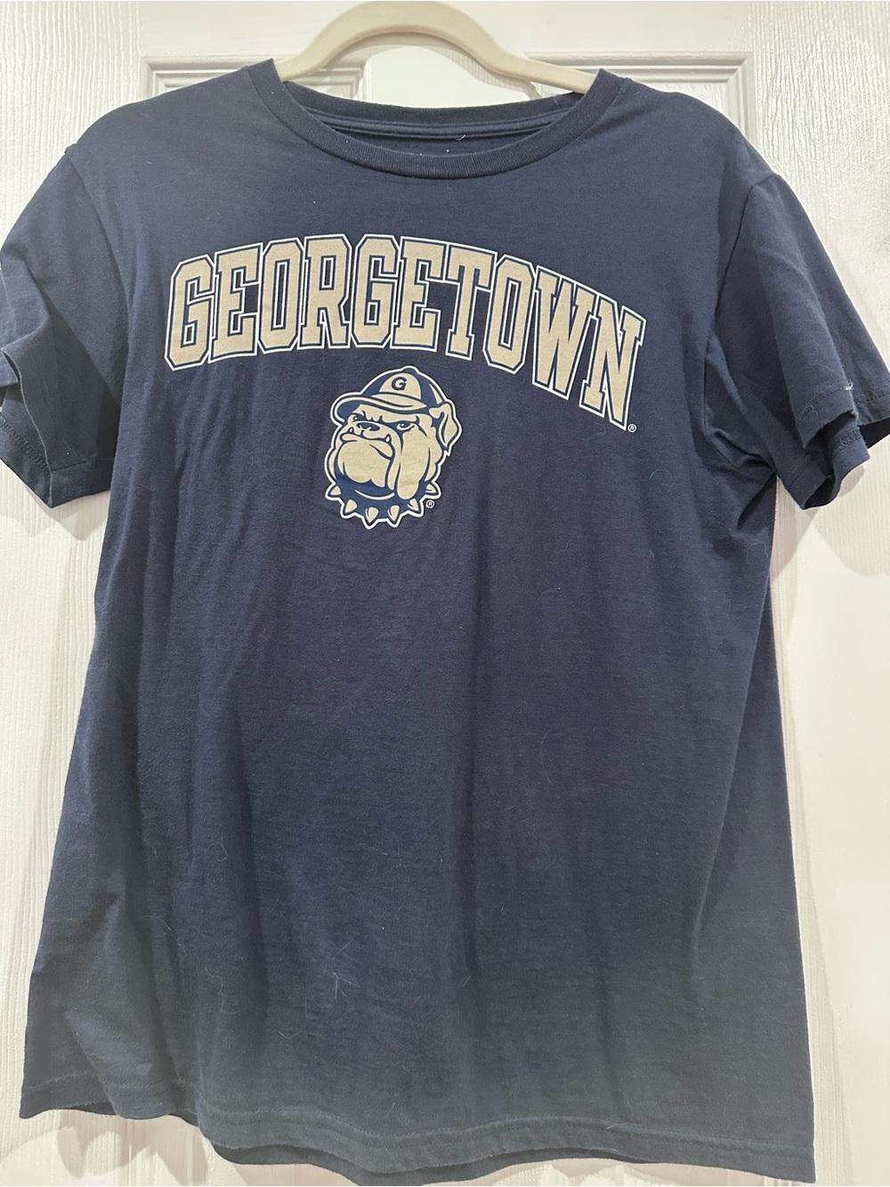 Georgetown Bulldogs Navy Short-Sleeve Logo T-Shirt
